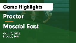 Proctor  vs Mesabi East  Game Highlights - Oct. 10, 2022