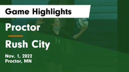 Proctor  vs Rush City  Game Highlights - Nov. 1, 2022