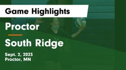 Proctor  vs South Ridge Game Highlights - Sept. 2, 2023