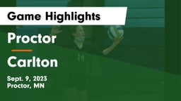 Proctor  vs Carlton Game Highlights - Sept. 9, 2023