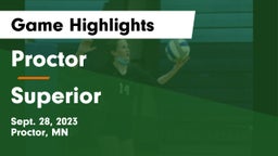 Proctor  vs Superior  Game Highlights - Sept. 28, 2023