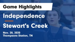 Independence  vs Stewart's Creek  Game Highlights - Nov. 28, 2020
