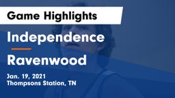 Independence  vs Ravenwood  Game Highlights - Jan. 19, 2021