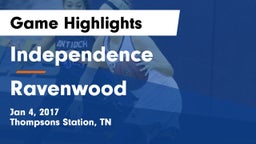Independence  vs Ravenwood  Game Highlights - Jan 4, 2017