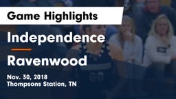 Independence  vs Ravenwood  Game Highlights - Nov. 30, 2018
