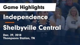 Independence  vs Shelbyville Central  Game Highlights - Dec. 29, 2018