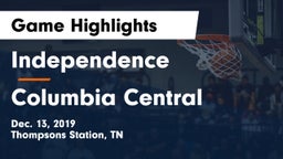 Independence  vs Columbia Central  Game Highlights - Dec. 13, 2019