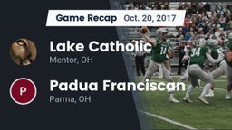 Recap: Lake Catholic  vs. Padua Franciscan  2017