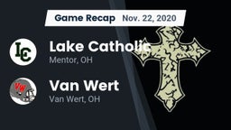 Recap: Lake Catholic  vs. Van Wert  2020