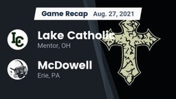 Recap: Lake Catholic  vs. McDowell  2021