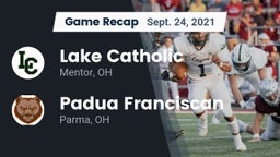 Recap: Lake Catholic  vs. Padua Franciscan  2021