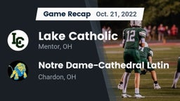 Recap: Lake Catholic  vs. Notre Dame-Cathedral Latin  2022