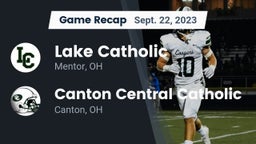 Recap: Lake Catholic  vs. Canton Central Catholic  2023
