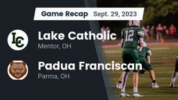 Recap: Lake Catholic  vs. Padua Franciscan  2023