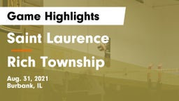 Saint Laurence  vs Rich Township  Game Highlights - Aug. 31, 2021