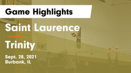 Saint Laurence  vs Trinity Game Highlights - Sept. 28, 2021