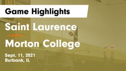 Saint Laurence  vs Morton College Game Highlights - Sept. 11, 2021