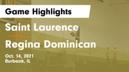 Saint Laurence  vs Regina Dominican  Game Highlights - Oct. 14, 2021