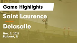 Saint Laurence  vs Delasalle Game Highlights - Nov. 3, 2021