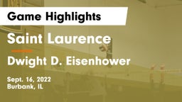 Saint Laurence  vs Dwight D. Eisenhower  Game Highlights - Sept. 16, 2022