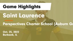 Saint Laurence  vs Perspectives Charter School (Auburn Gresham) Campus Game Highlights - Oct. 25, 2022