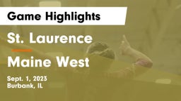 St. Laurence  vs Maine West  Game Highlights - Sept. 1, 2023