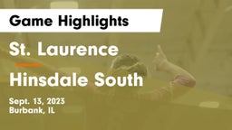 St. Laurence  vs Hinsdale South  Game Highlights - Sept. 13, 2023