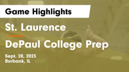 St. Laurence  vs DePaul College Prep Game Highlights - Sept. 28, 2023