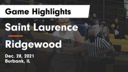 Saint Laurence  vs Ridgewood  Game Highlights - Dec. 28, 2021