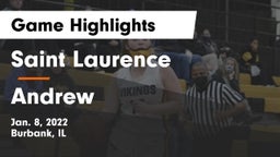 Saint Laurence  vs Andrew  Game Highlights - Jan. 8, 2022