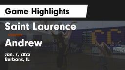 Saint Laurence  vs Andrew  Game Highlights - Jan. 7, 2023