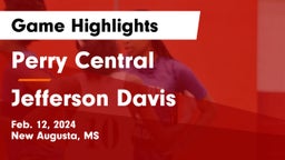 Perry Central  vs Jefferson Davis  Game Highlights - Feb. 12, 2024