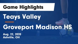 Teays Valley  vs Groveport Madison HS Game Highlights - Aug. 22, 2020