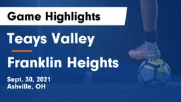 Teays Valley  vs Franklin Heights  Game Highlights - Sept. 30, 2021
