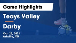 Teays Valley  vs Darby  Game Highlights - Oct. 23, 2021