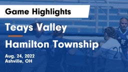 Teays Valley  vs Hamilton Township  Game Highlights - Aug. 24, 2022