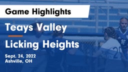 Teays Valley  vs Licking Heights  Game Highlights - Sept. 24, 2022