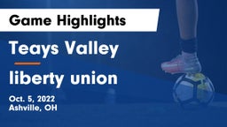 Teays Valley  vs liberty union Game Highlights - Oct. 5, 2022