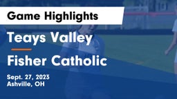 Teays Valley  vs Fisher Catholic  Game Highlights - Sept. 27, 2023