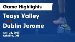 Teays Valley  vs Dublin Jerome  Game Highlights - Oct. 21, 2023