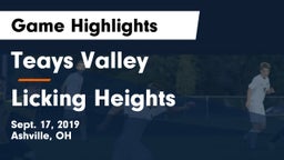 Teays Valley  vs Licking Heights  Game Highlights - Sept. 17, 2019