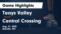 Teays Valley  vs Central Crossing Game Highlights - Aug. 27, 2020