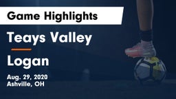 Teays Valley  vs Logan  Game Highlights - Aug. 29, 2020