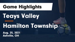 Teays Valley  vs Hamilton Township  Game Highlights - Aug. 25, 2021