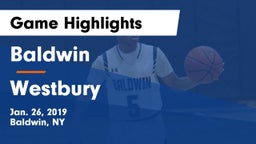 Baldwin  vs Westbury  Game Highlights - Jan. 26, 2019