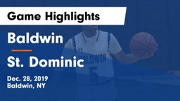 Baldwin  vs St. Dominic  Game Highlights - Dec. 28, 2019