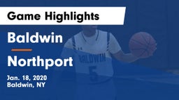 Baldwin  vs Northport  Game Highlights - Jan. 18, 2020