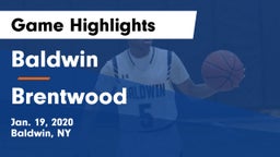 Baldwin  vs Brentwood  Game Highlights - Jan. 19, 2020