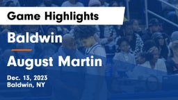 Baldwin  vs August Martin Game Highlights - Dec. 13, 2023