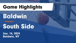 Baldwin  vs South Side  Game Highlights - Jan. 14, 2024